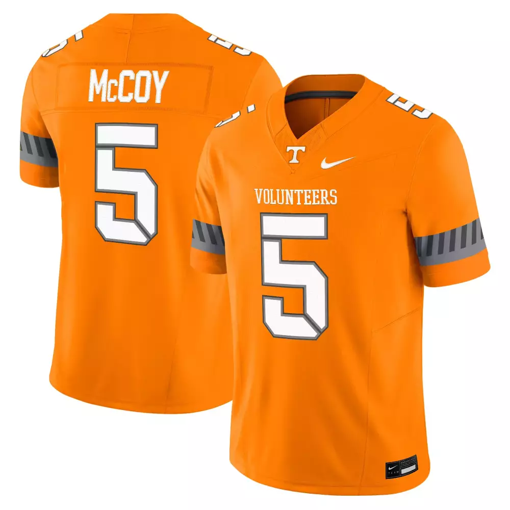Mccoy Volunteers 5 Jersey Orange Tennessee Men White Gray Vapor Stitched