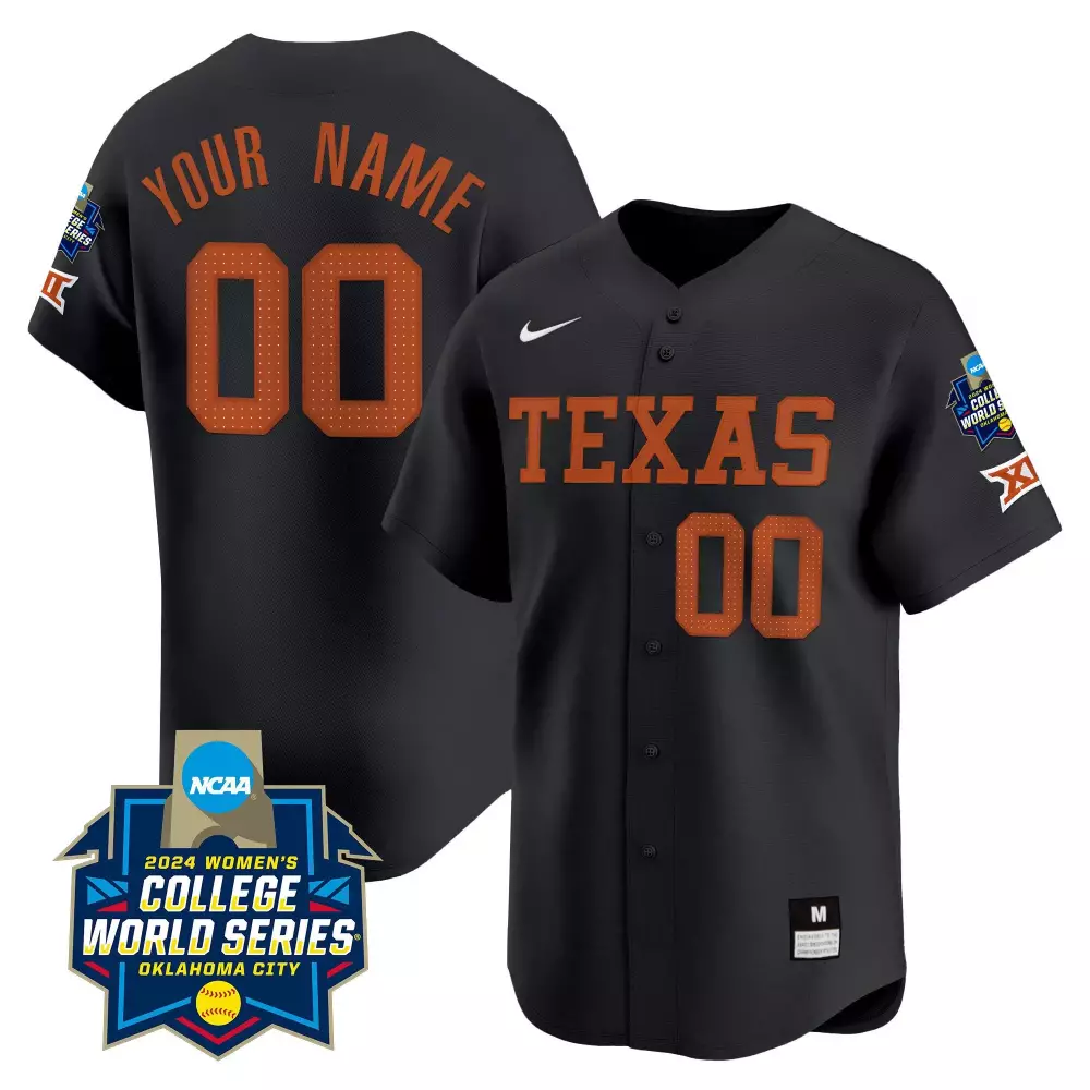Custom Texas Jersey Black Women Orange Vapor Premier Limited v2 All Stitched