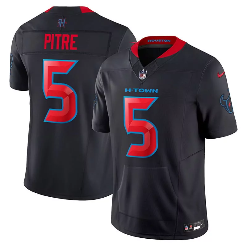Dameon Pierce 5 Houston Texans Jersey Black Men Red Blue All Stitched