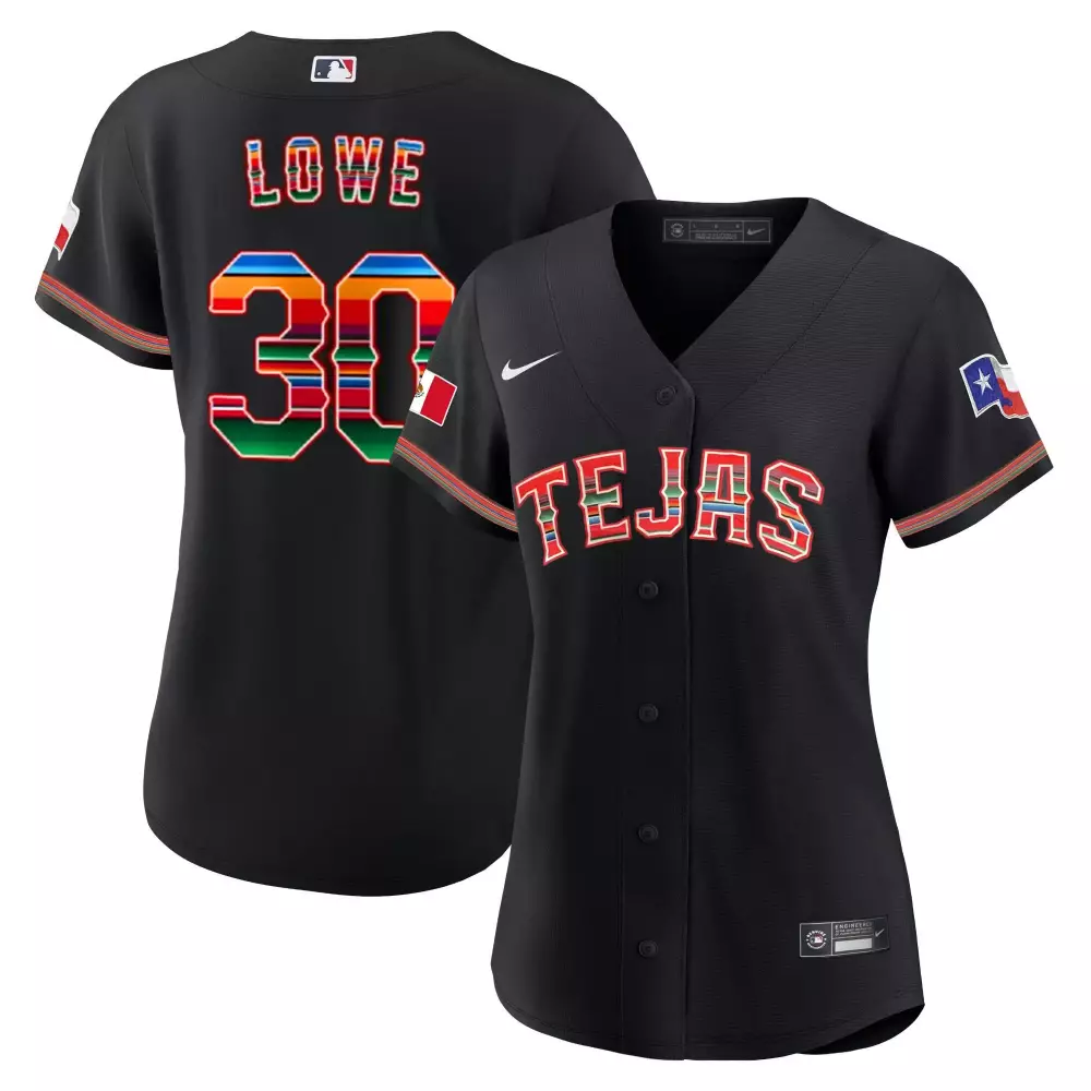 Nathaniel Lowe 30 Texas Rangers Jersey Black Cinco De Mayo Mexico Flag Men Custom Design