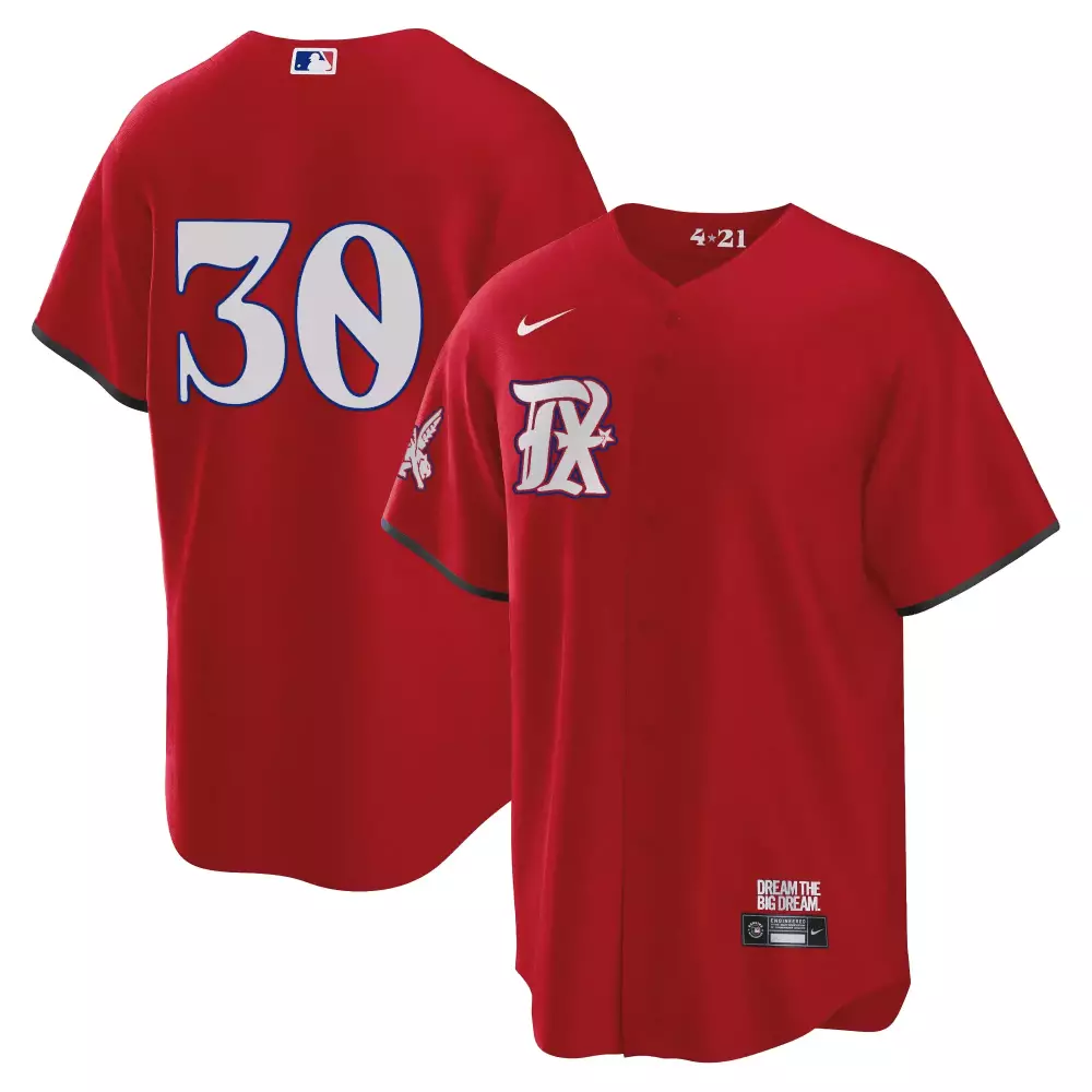 Seger 30 Texas Rangers Jersey Red City Connect Dream Big Men White Black Cool Collection