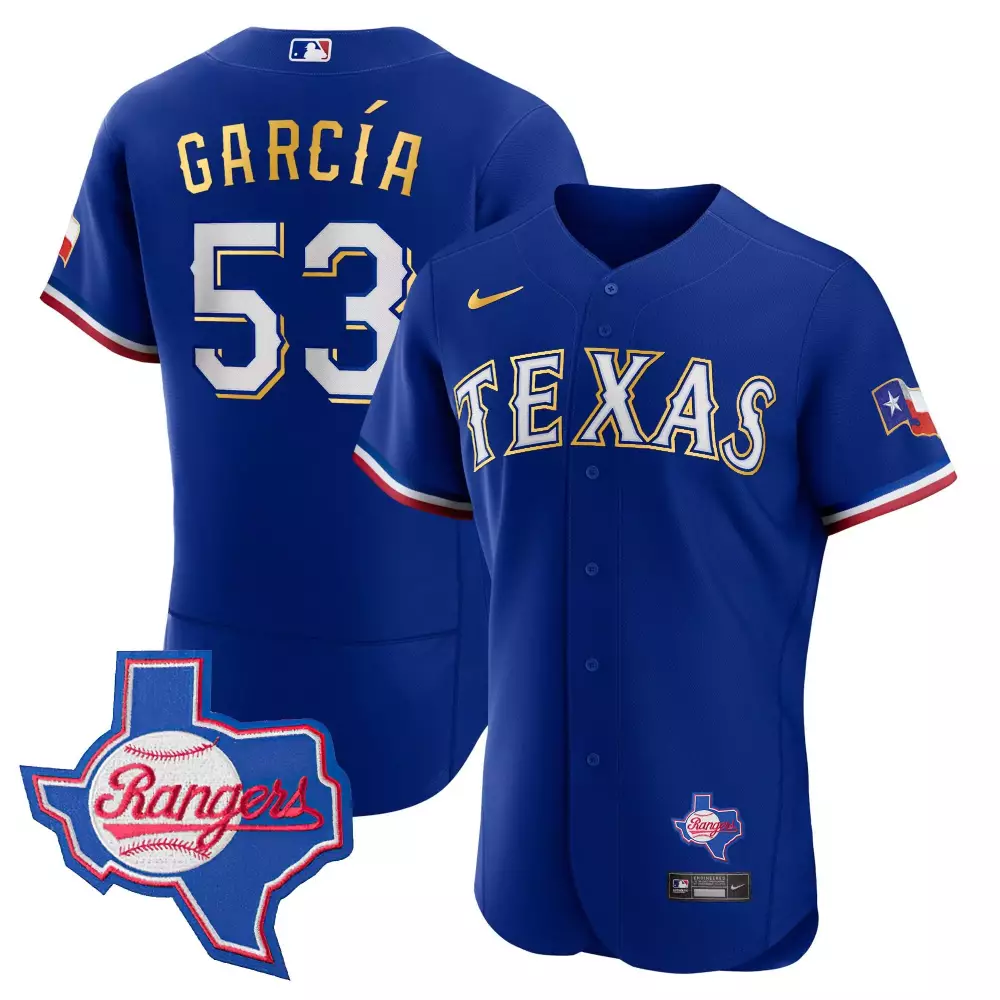 Adolis Garca 53 Texas Rangers Jersey Blue Team State Shape Men White Red All Stitched