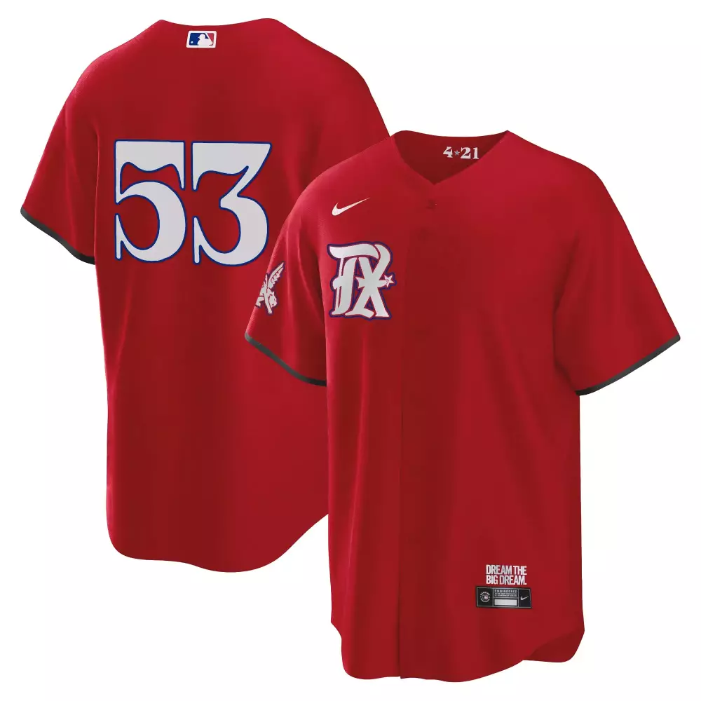 Randy Arozarena 53 Tampa Bay Rays Jersey Red City Connect Men Split Design White