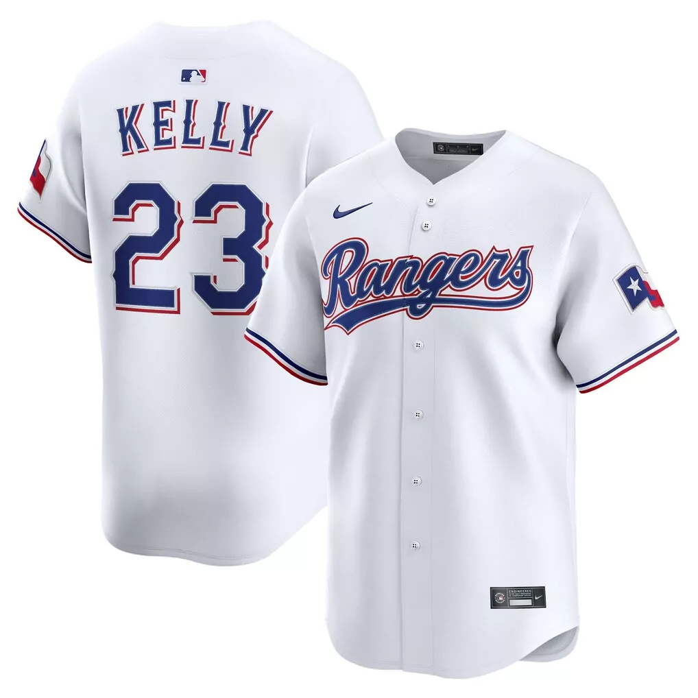 Jackson Merrill 23 Rangers Jersey White Blue Red Home Limited