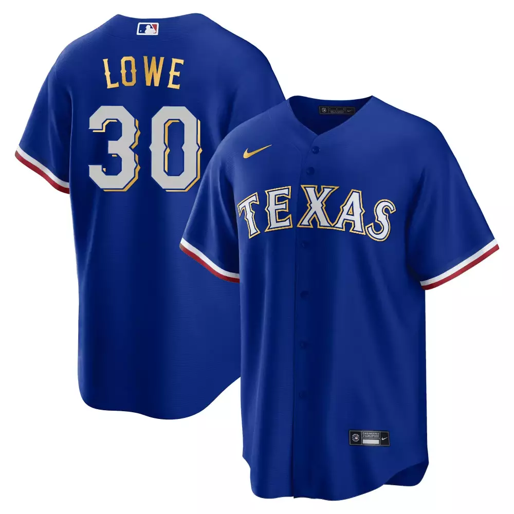 Nathaniel Lowe 30 Texas Rangers Jersey Royal Blue Men White Red Cool All Stitched