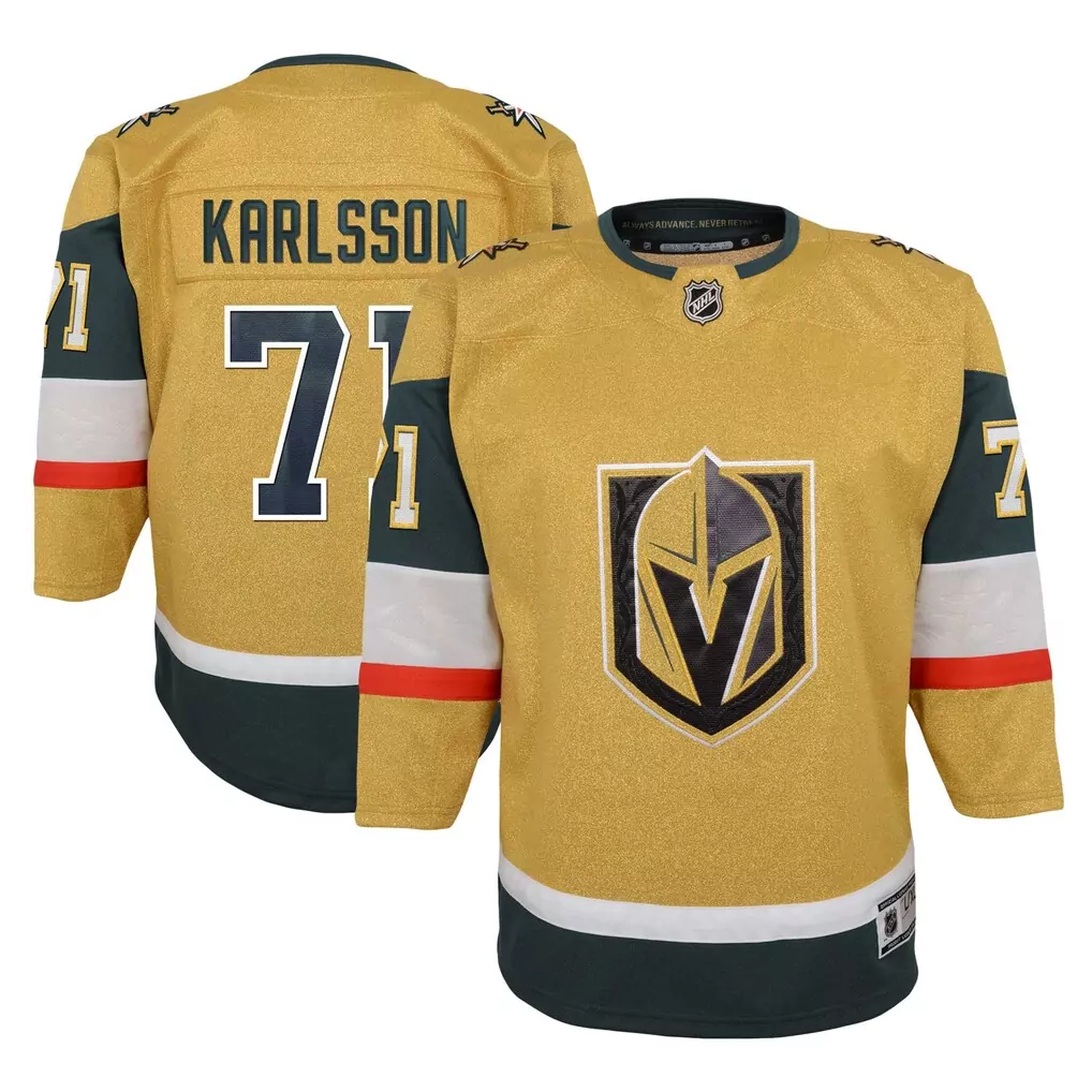 William Karlsson 71 Jersey Gold Vegas Golden Knights Men Alternate Dark Green White