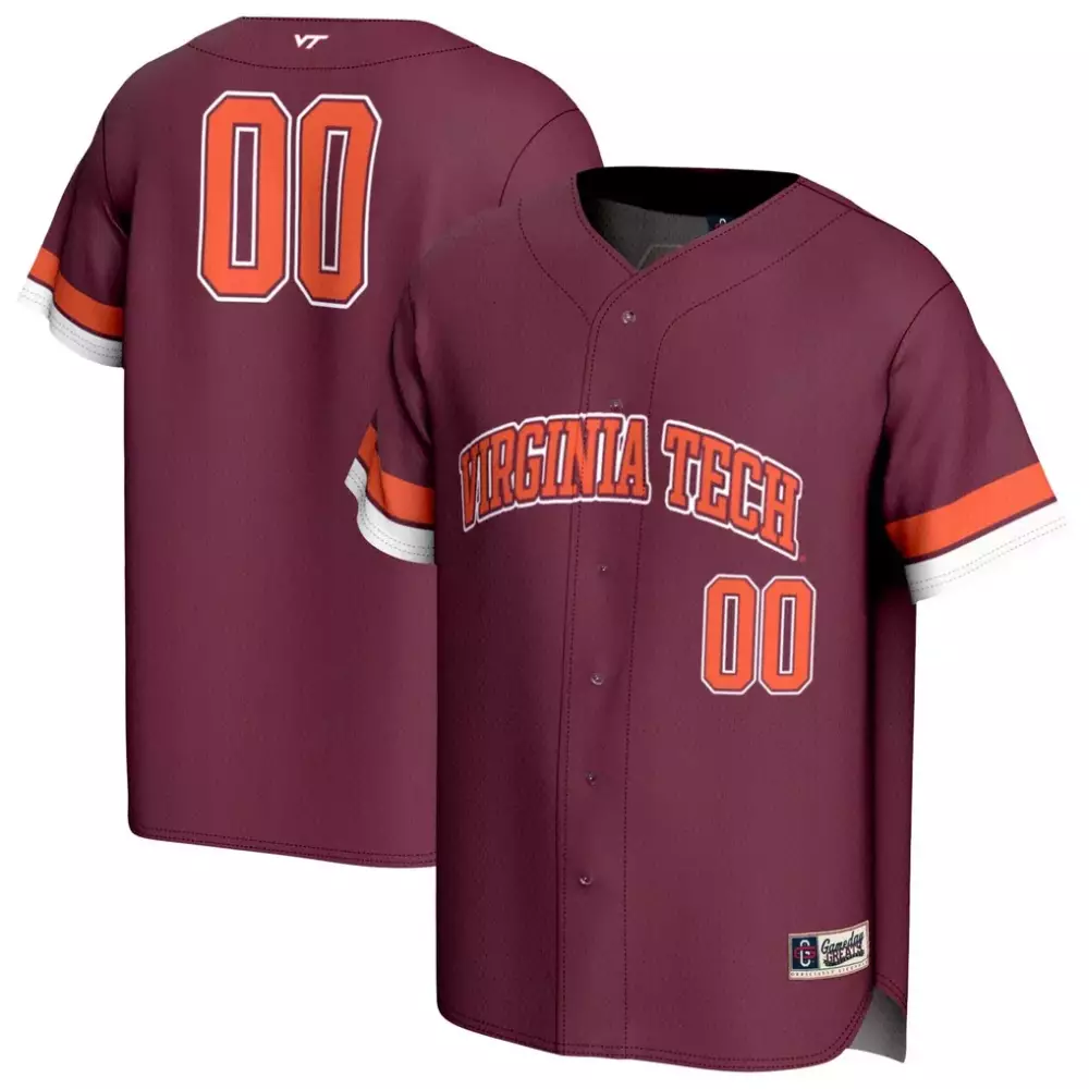 Virginia Tech Jersey Maroon Hokies Men Orange White Gameday Fashion