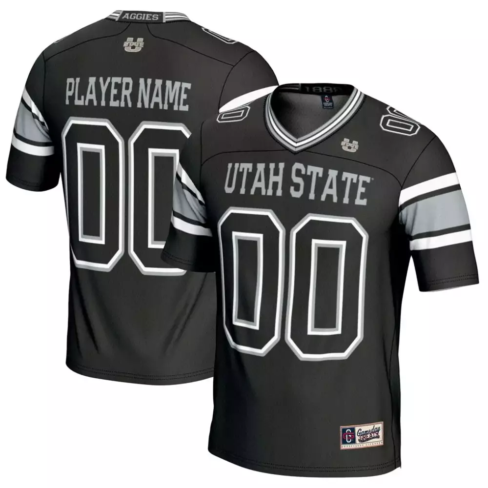Utah State Aggies Jersey Black White Gray Gameday