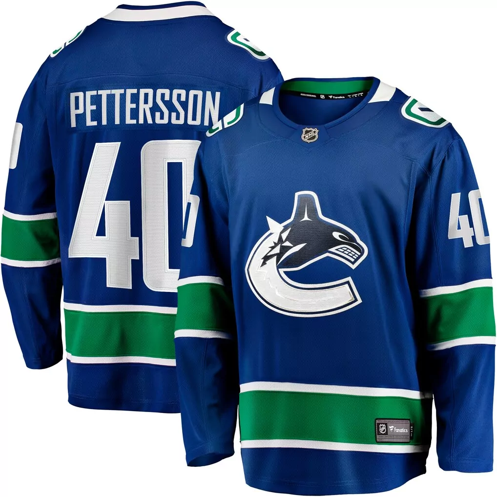Elias Pettersson 40 Jersey Blue Vancouver Canucks Men White Green Home Breakaway Elias Pettersson 40 Jersey Blue Vancouver Canucks Men White Green Home Breakaway