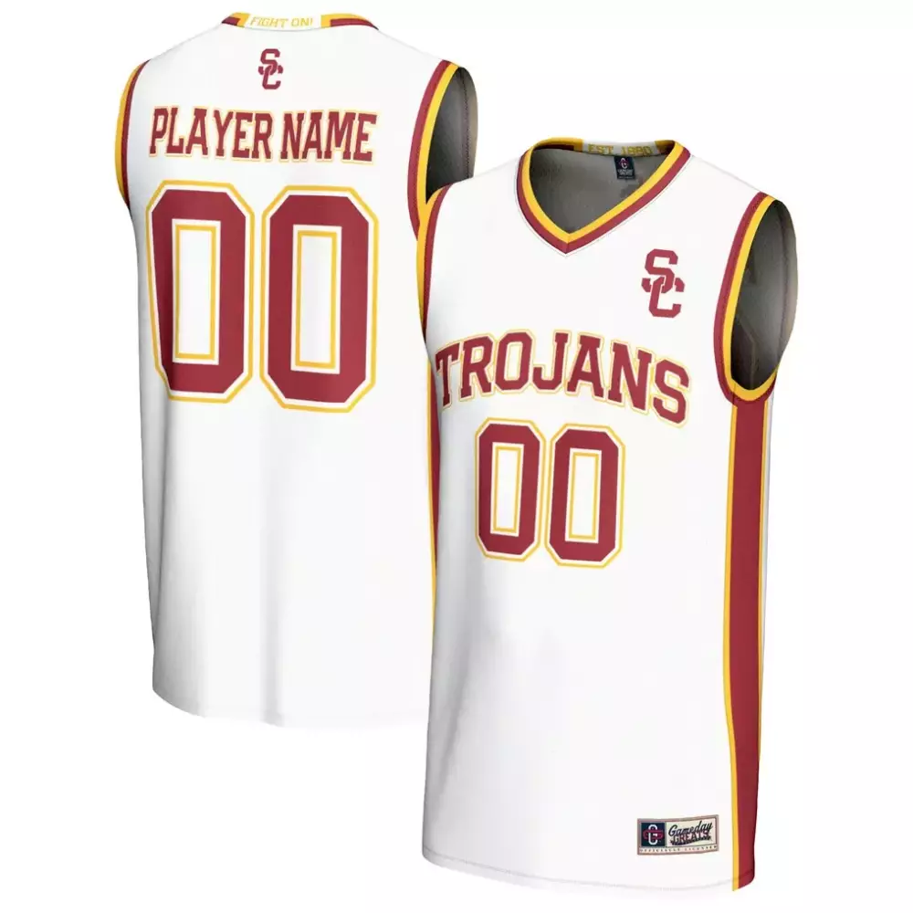 Usc Trojans Jersey White Fight On! Men Cardinal Gold Gameday Unisex Fashion