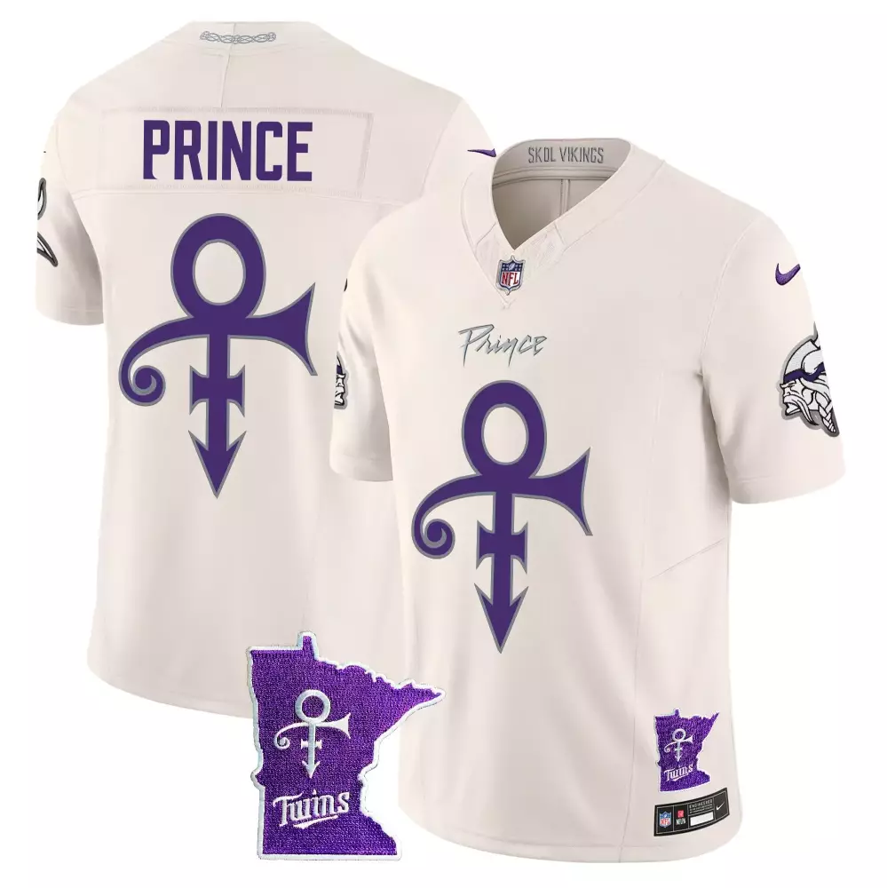 Myles Price Minnesota Vikings Jersey White Men Alternate Purple Vapor Limited v2