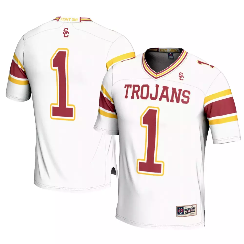 Young 1 Usc Trojans Jersey White Fight Men Cardinal Gold All Stitched Vapor