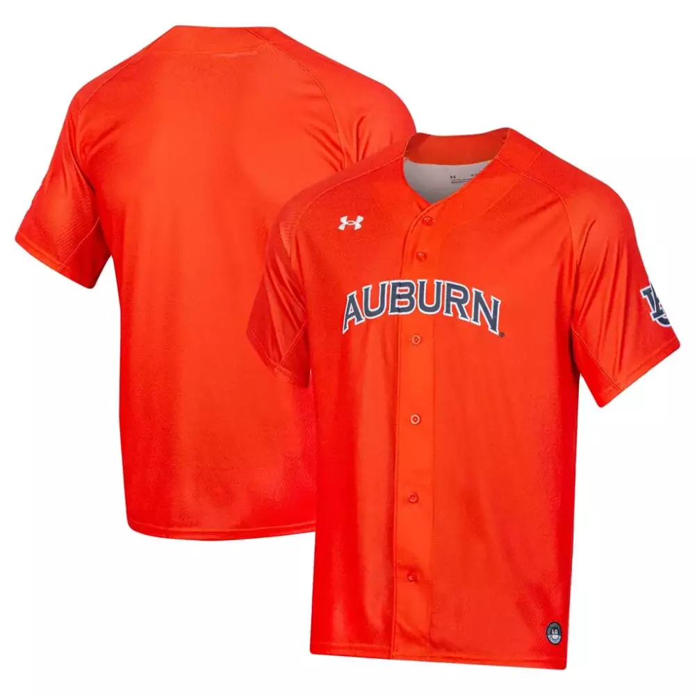 Under Armour Auburn Tigers Jersey Orange Men Blue White Replica