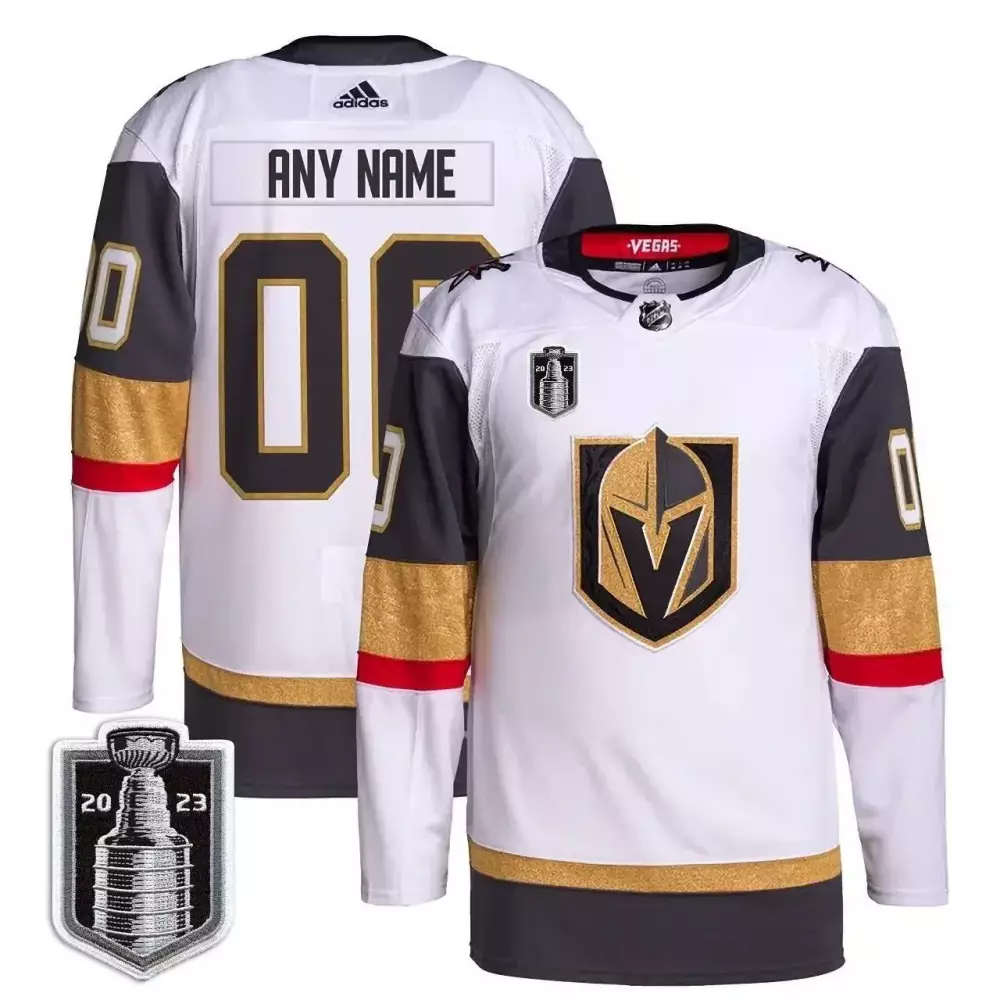 Vegas Golden Knights Jersey White 2023 Stanley Cup Champions Men Ice Black Gold Red