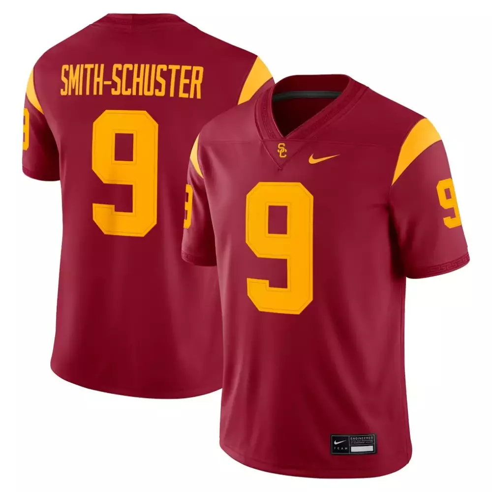 Juju Smith 9 Usc Jersey Cardinal Red Men Gold Game