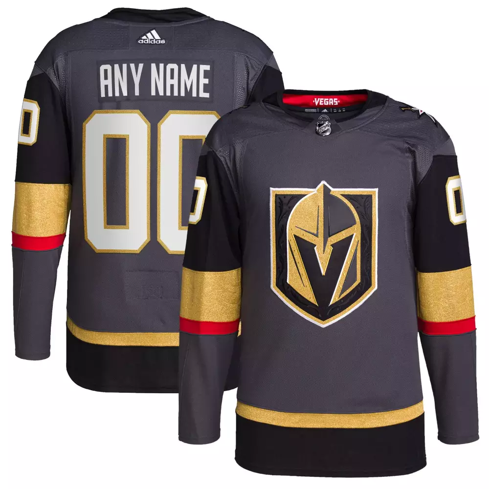 Vegas Golden Knights Jersey Gray Men Black Gold Red Custom All Stitched Vapor