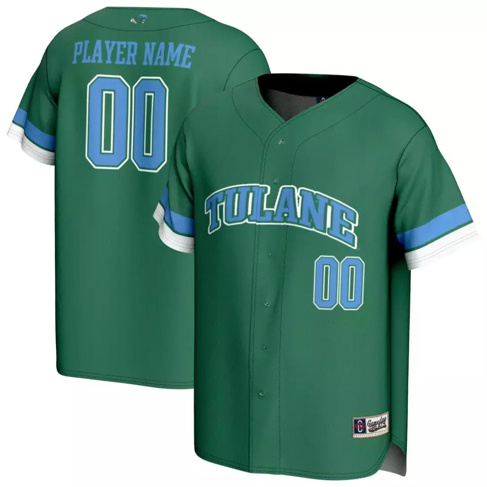 Tulane Jersey Green Blue White Gameday