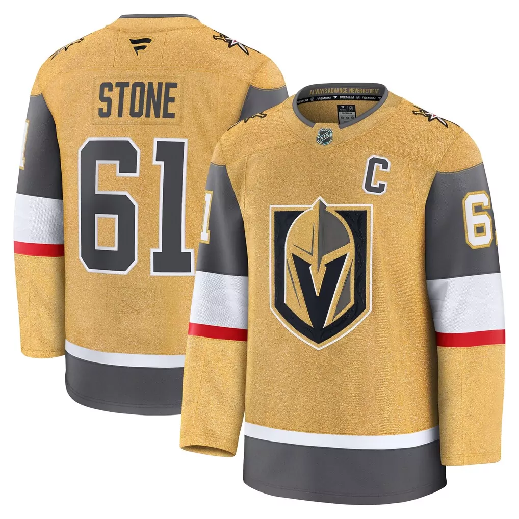 Mark Stone 61 Jersey Gold Vegas Golden Knights Men Black White Grey Red Home
