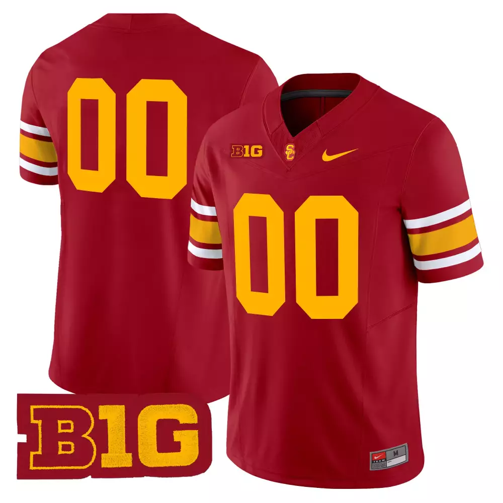 Usc Trojans Jersey Cardinal Red Yellow Gold Vapor All Stitched