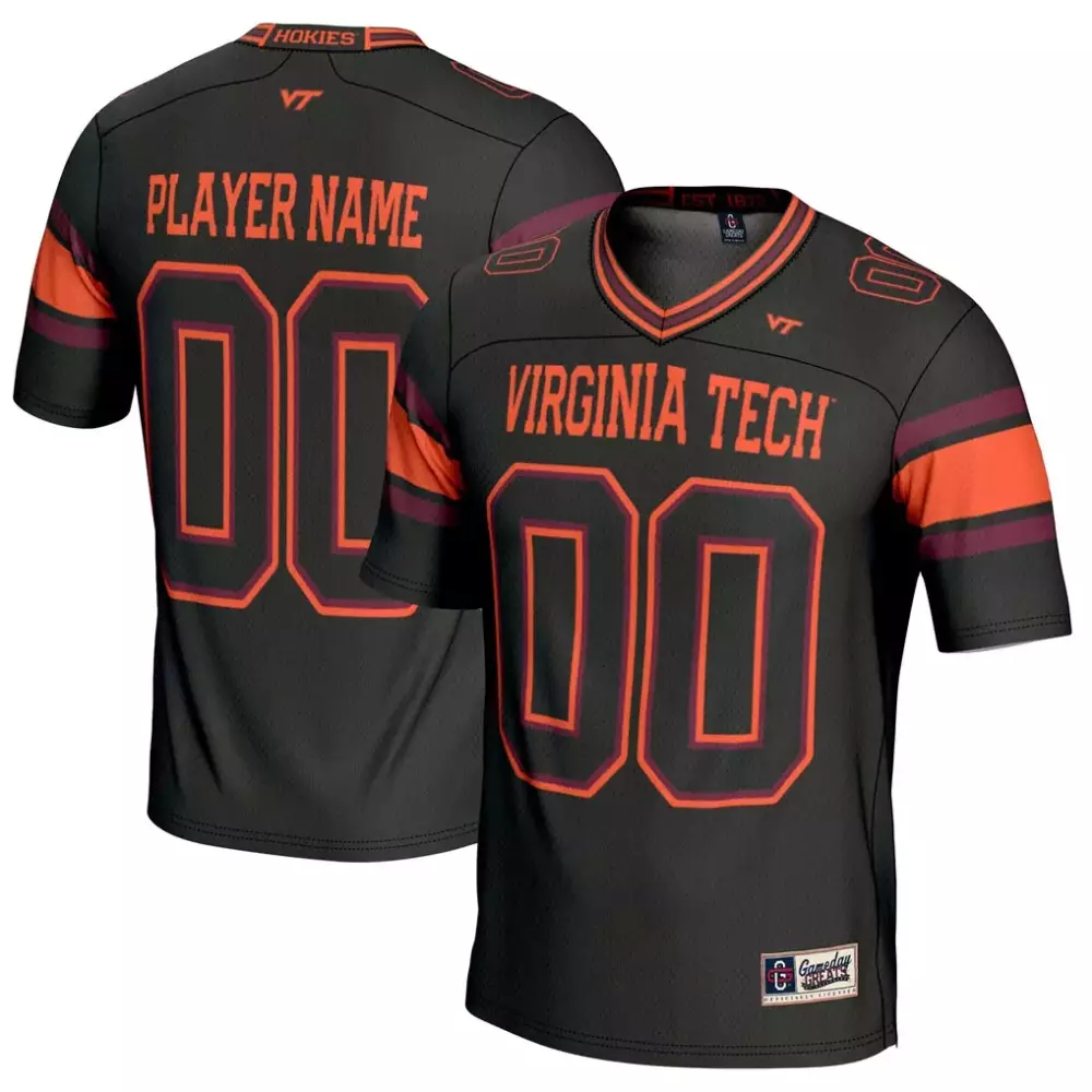 Virginia Tech Hokies Jersey Black Men Orange Maroon Gameday