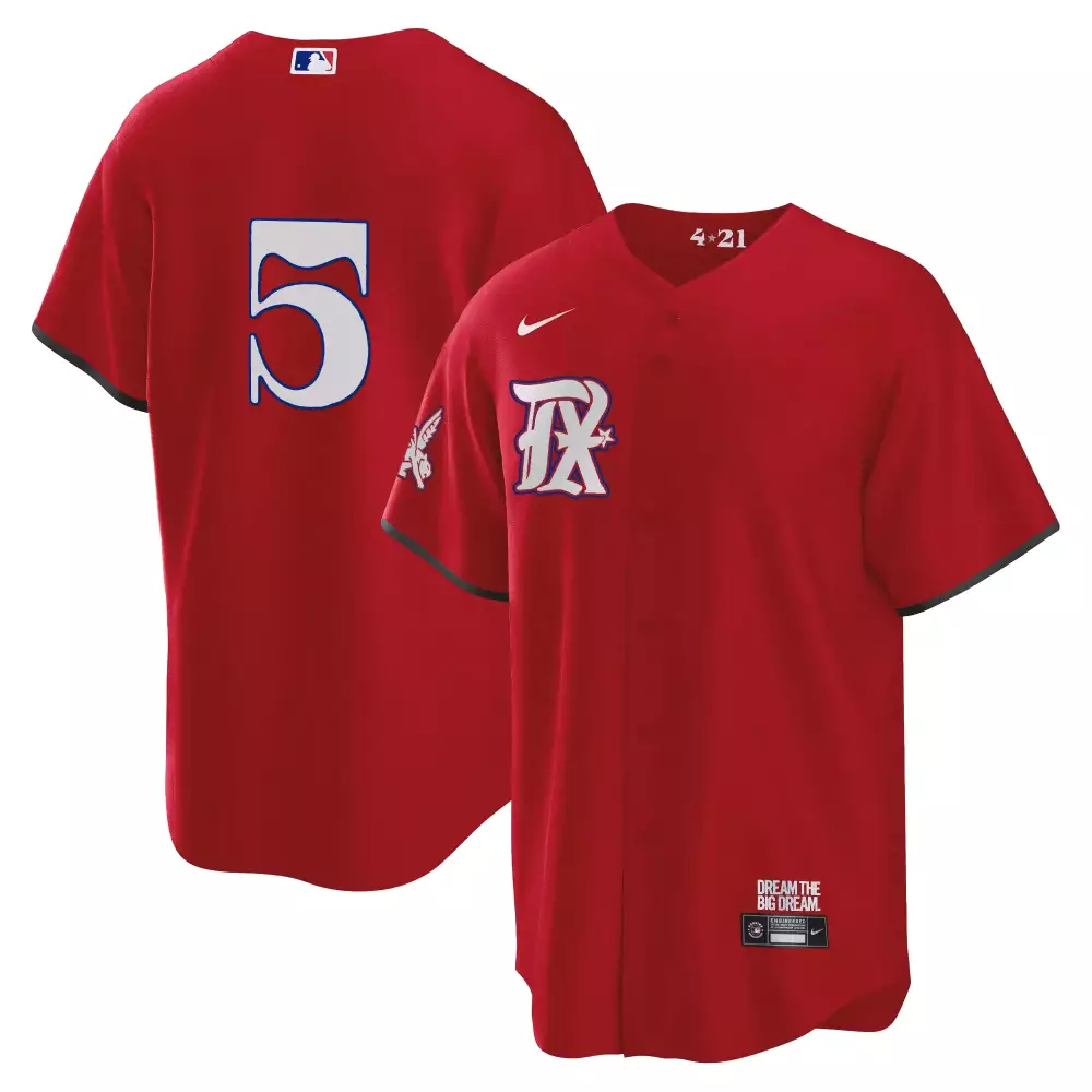 Rodriguez 5 Texas Rangers Jersey Red City Connect Men White Black All Stitched Vapor