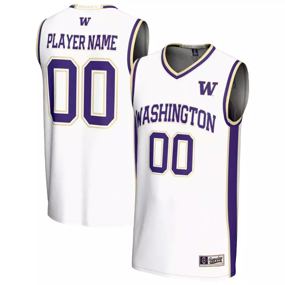 Washington Huskies Jersey White Gameday Men Purple Gold Fashion