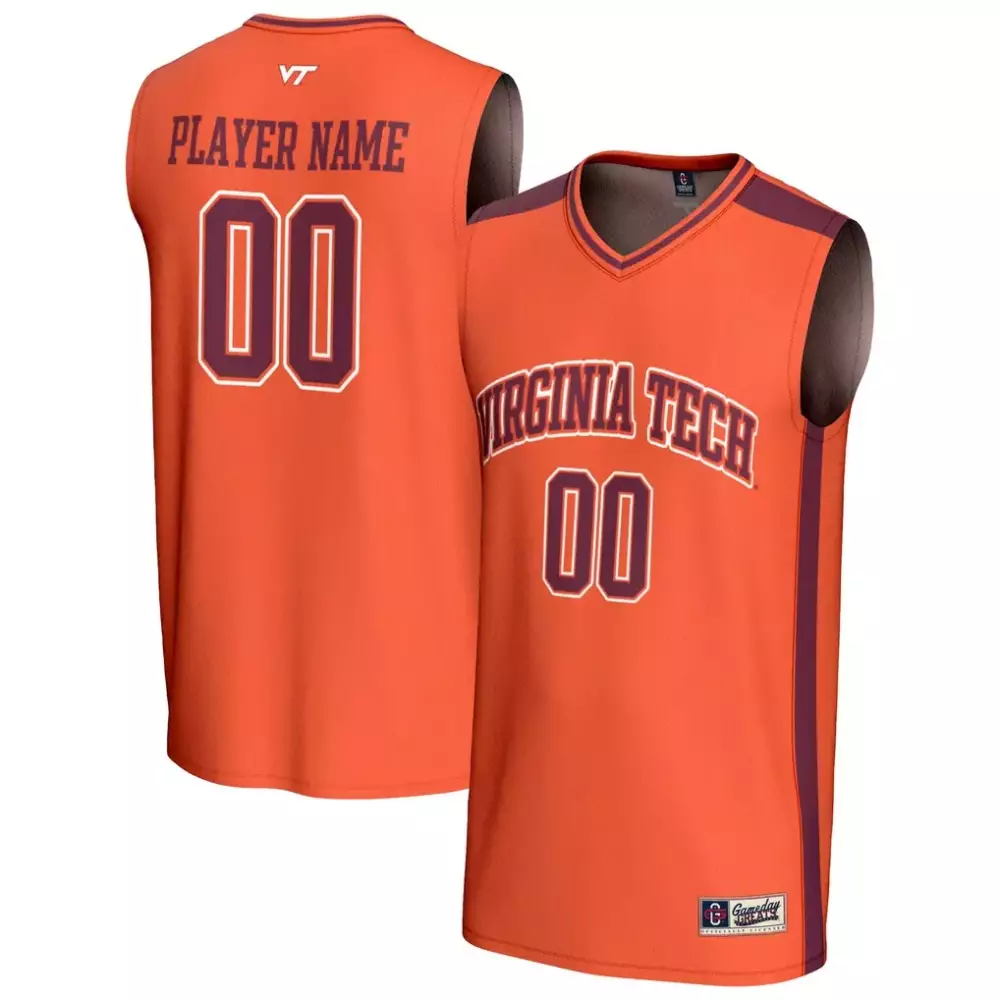 Virginia Tech Jersey Orange Men Maroon Gameday Fashion