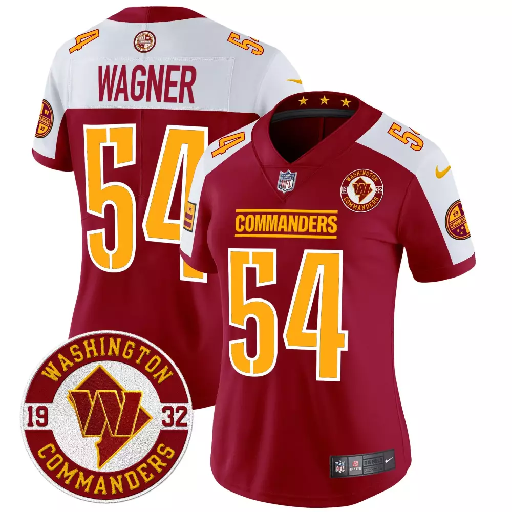 Bobby Wagner 54 Jersey Burgundy Washington Commanders Men Gold White Alternate Vapor