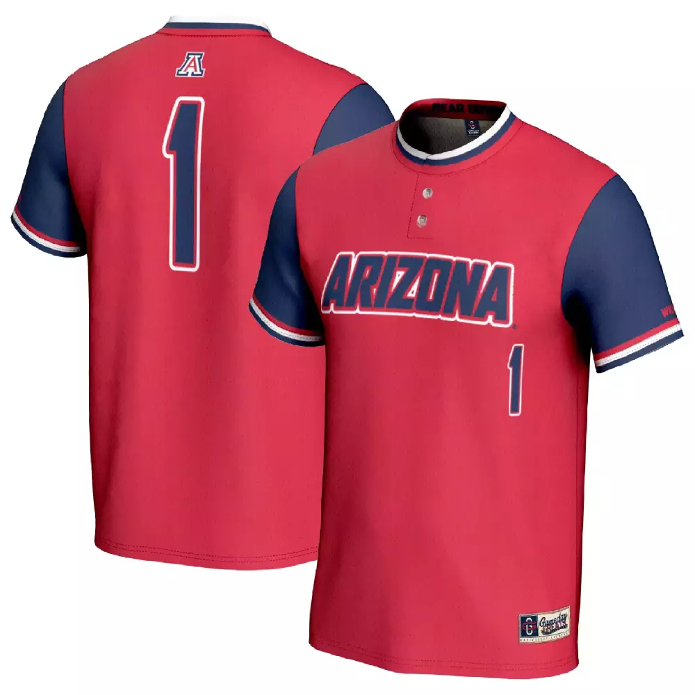 Wildcats 1 Arizona Jersey Red Men Navy Blue White All Stitched Vapor