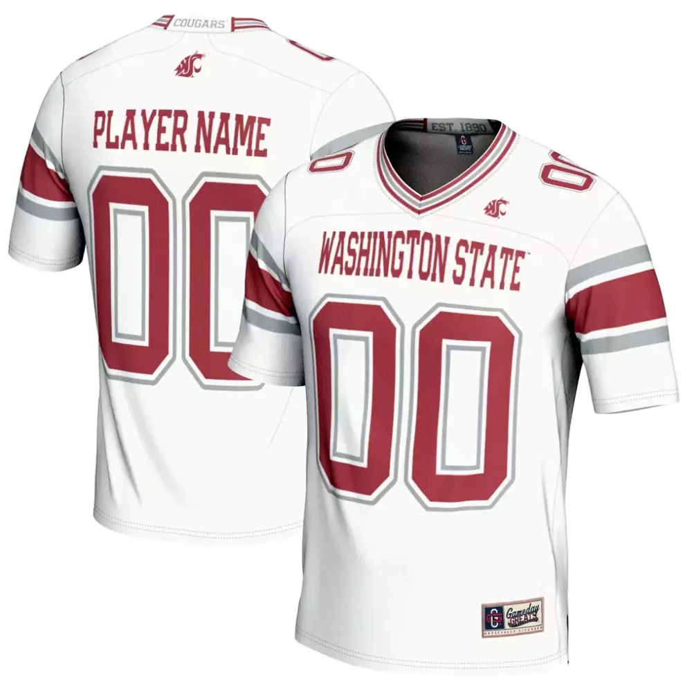 Washington State Cougars Jersey White Crimson Gray Gameday