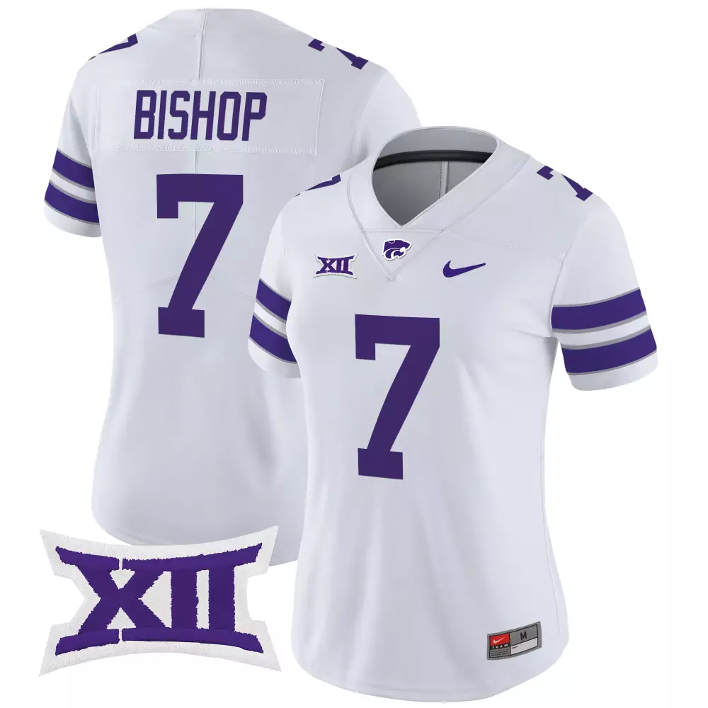 Bishop State 7 Jersey White Kansas Wildcats Big Women Purple Gray Vapor Stitched