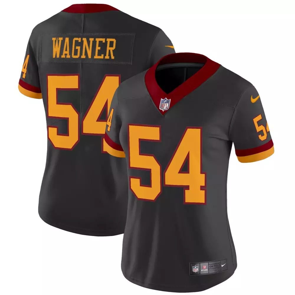 Bobby Wagner 54 Jersey Gray Washington Commanders Men Player Maroon Yellow Vapor
