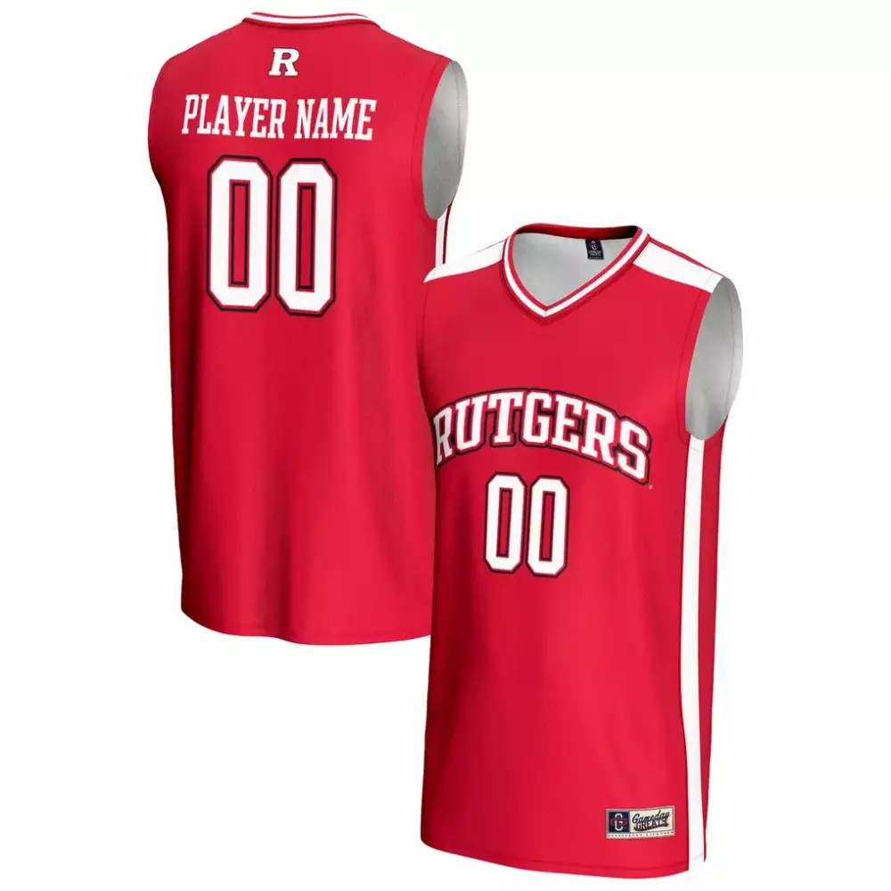 Rutgers Jersey Red Men White Gameday Unisex Fashion