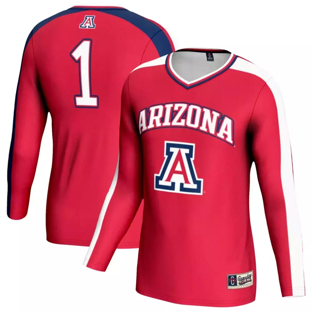 Arizona Wildcats 1 Jersey Red Men Navy Blue White Gameday Unisex Fashion