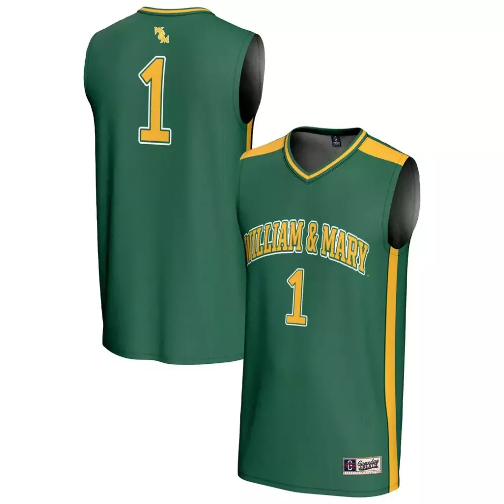 William & Mary 1 Jersey Green Gold Gameday Fashion