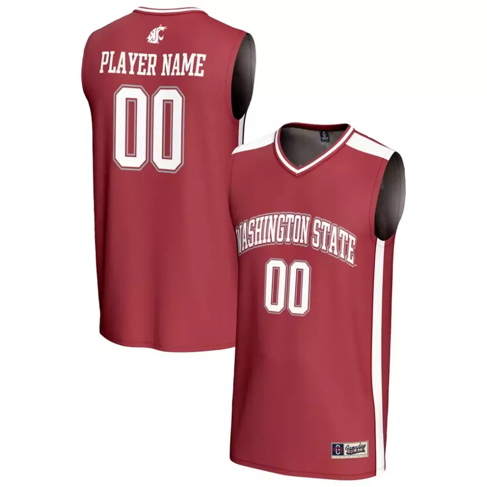 Washington State Jersey Maroon White Gameday Unisex Fashion