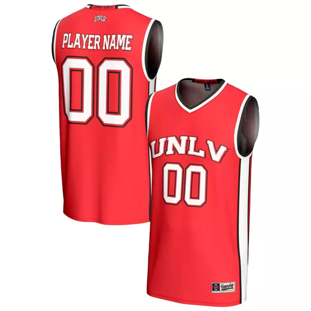 Unlv Jersey Red Men White Black Gameday Fashion