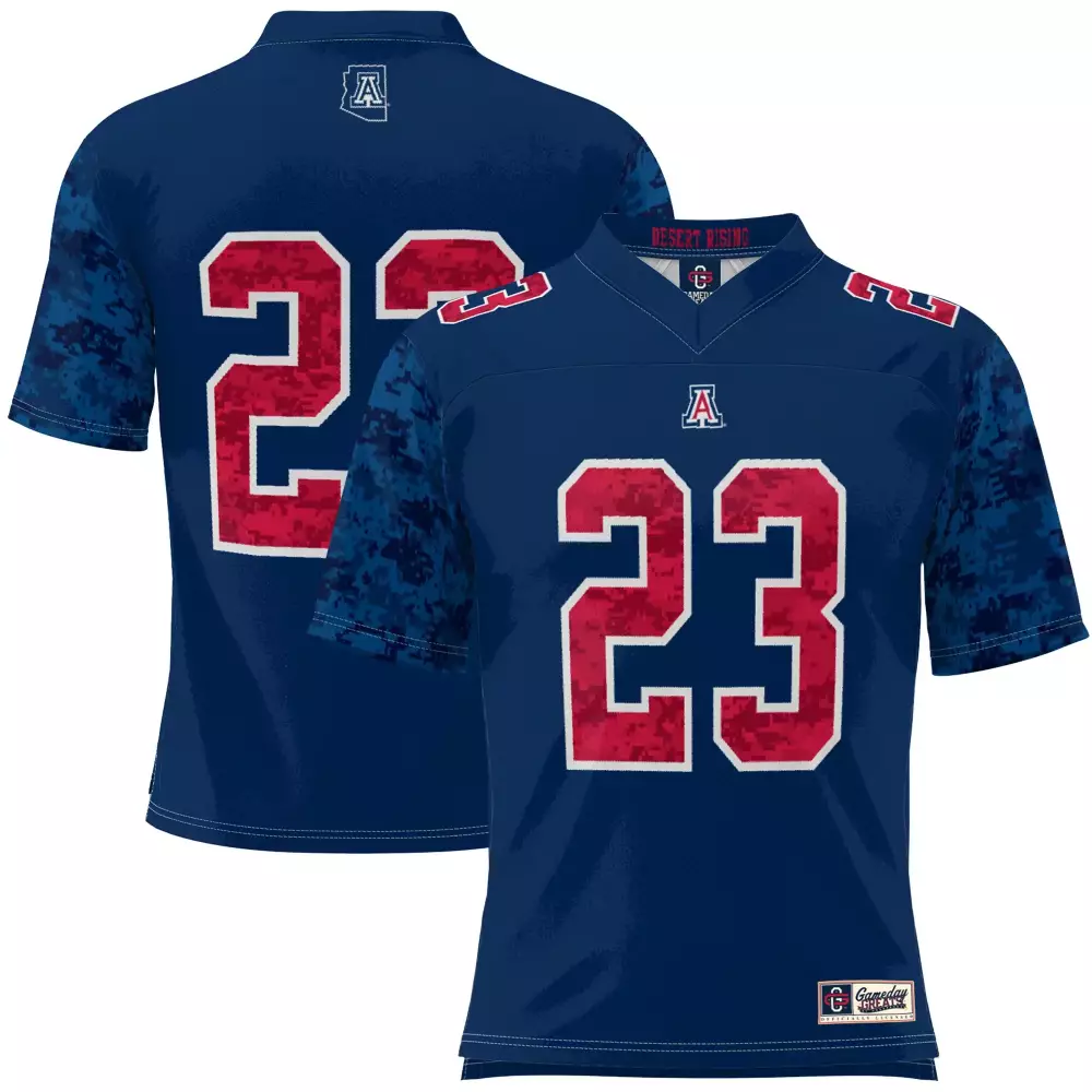 Wildcats Desert 23 Jersey Navy Arizona Gameday Men Red White Custom All Stitched