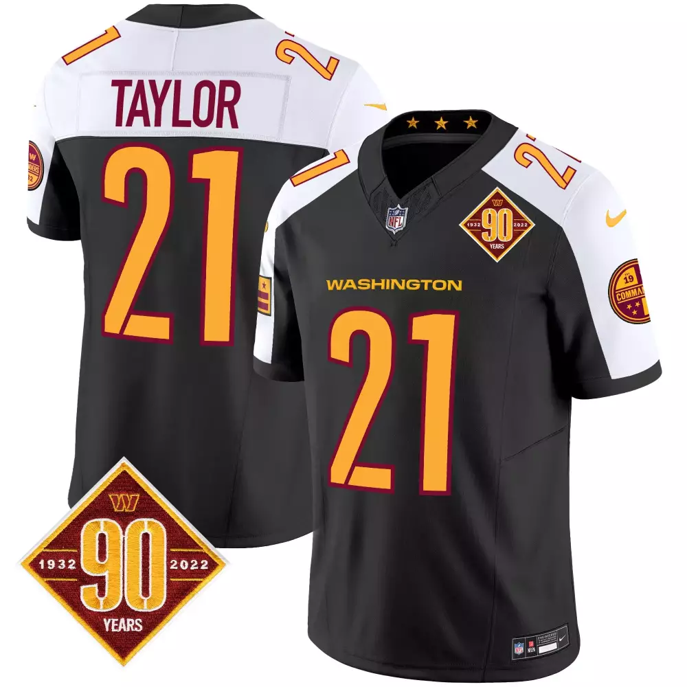 Sean Taylor 21 Jersey Black 90th Anniversary Washington Commanders 90 Years 1932-2022