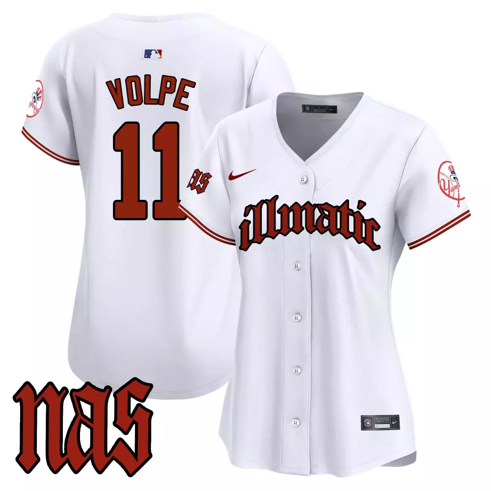 Anthony Volpe 11 New York Yankees Jersey White Illmatic 2023 Men Red Black Vapor
