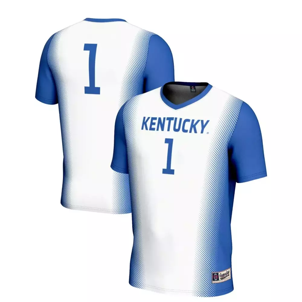 Kentucky 1 Jersey Blue Men Replica White Gameday Unisex Fashion