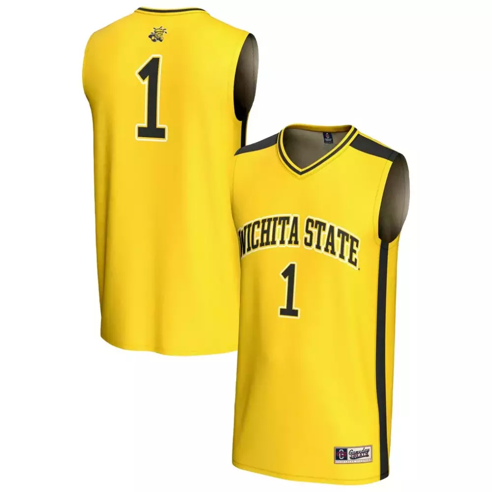 Reese 1 Wichita State Jersey Yellow Men Black Gameday Unisex Fashion