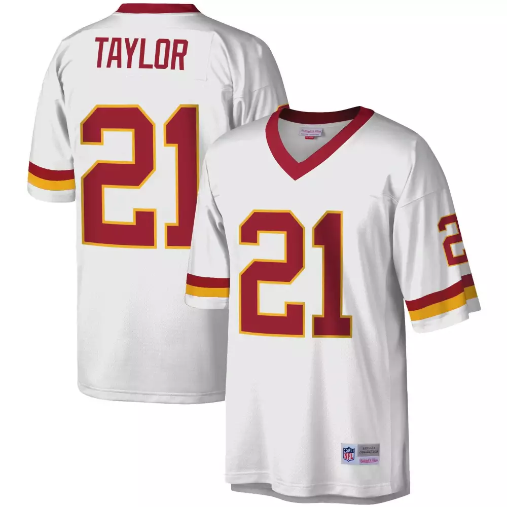 Sean Taylor 21 Jersey White Washington Commanders Men Burgundy Gold Legacy All Stitched