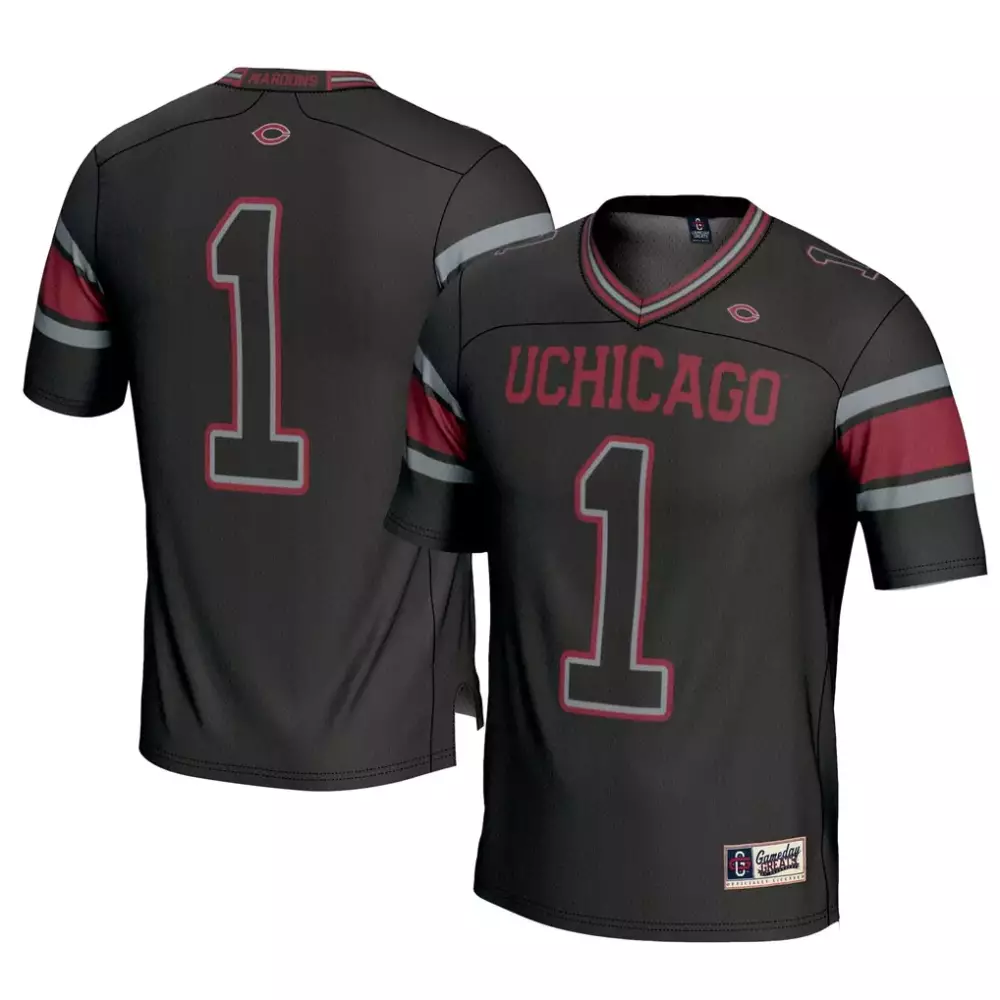 Uchicago 1 Jersey Black Maroon Grey Gameday