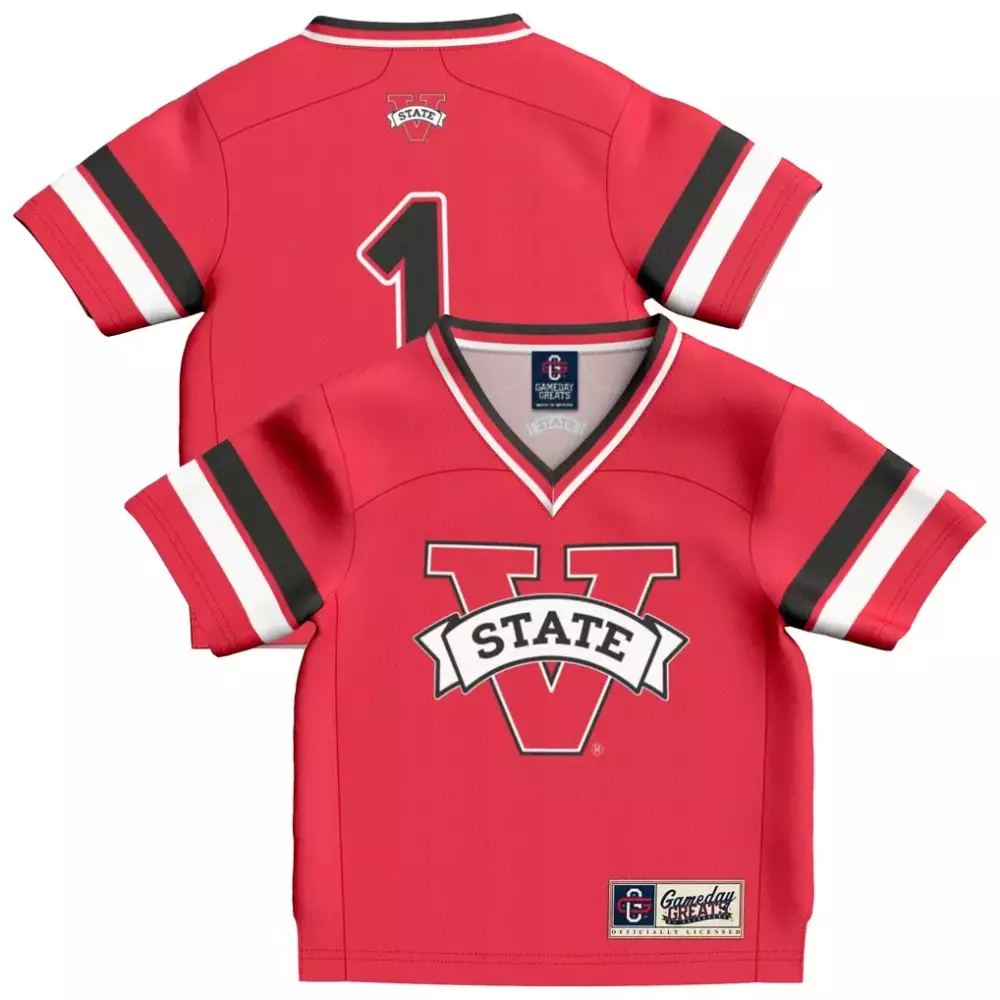 State 1 V Jersey Red Gameday Greats White Black Fashion