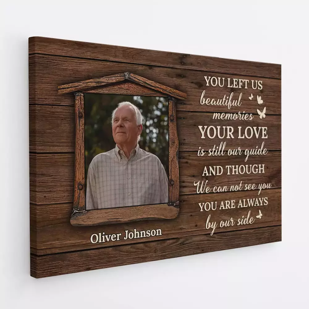 Oliver Johnson Jersey Wood Grain Personalized Memorial Light Dark