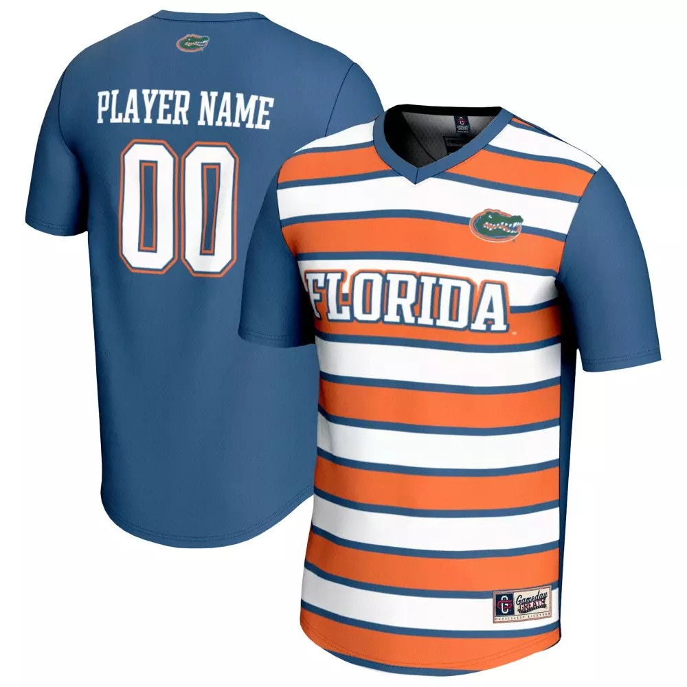 Florida Jersey Orange Gameday Greats T-shirt Split Design White Blue Unisex Fashion