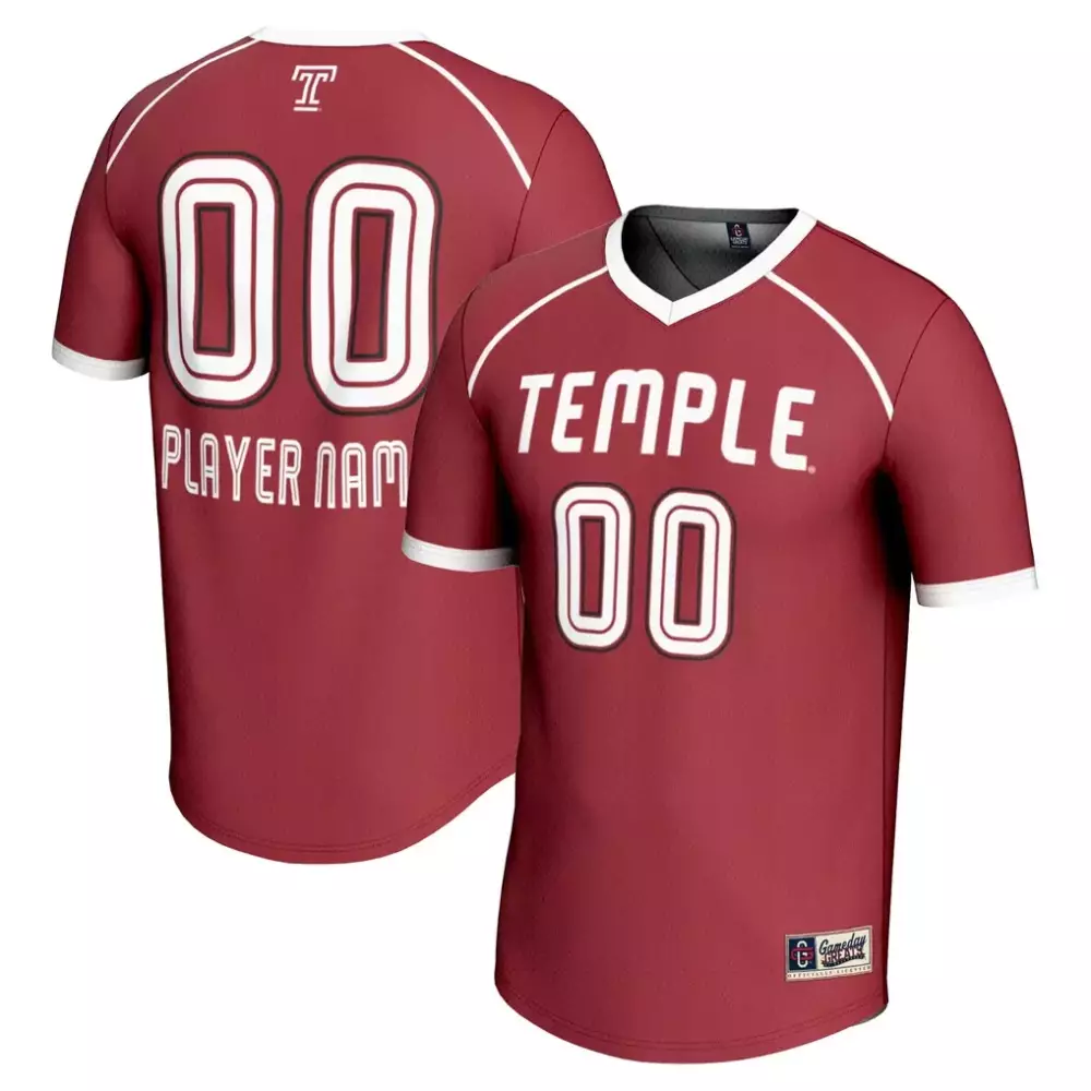 Temple Jersey Maroon White Gameday