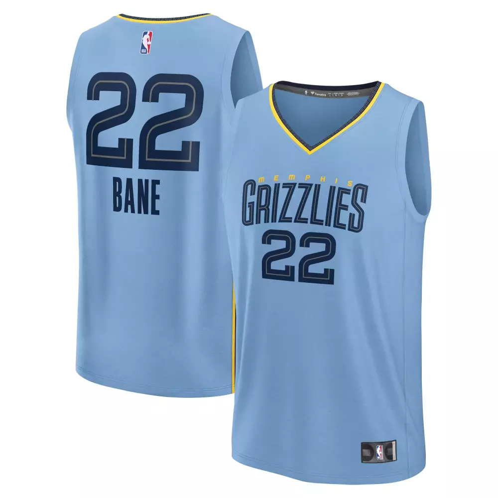 Desmond Bane 22 Memphis Grizzlies Jersey Light Blue Men Navy Yellow Replica