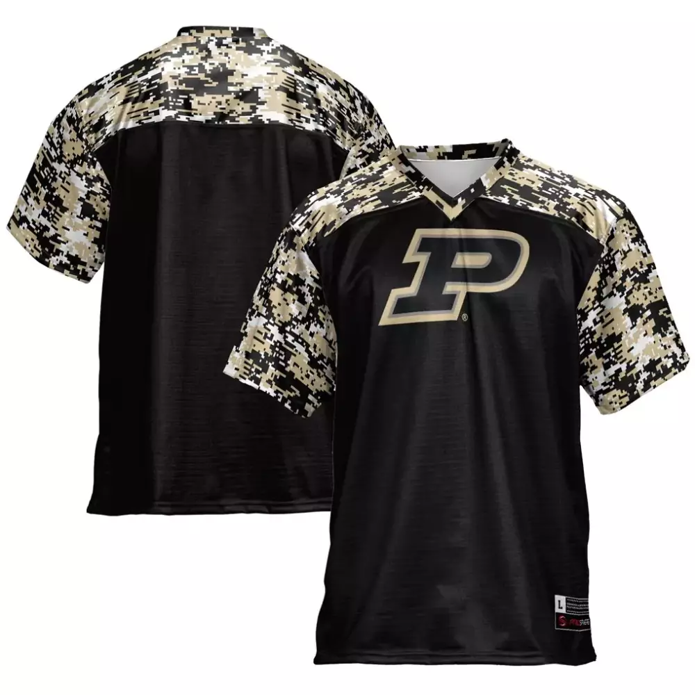 Purdue Boilermakers Jersey Black Men Custom Design Gold White Tan Gameday